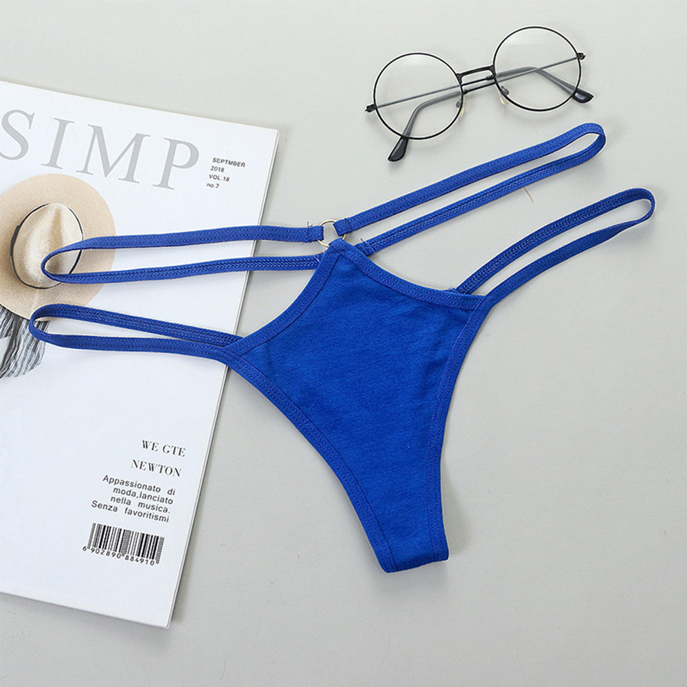 Sheer Bikini Strap Cutout Triangle Low Waist Women's Panties - Image 4