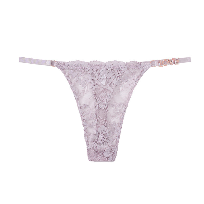 Sexy Lace Mesh Womens Seamless Thong Bottoms - Image 3