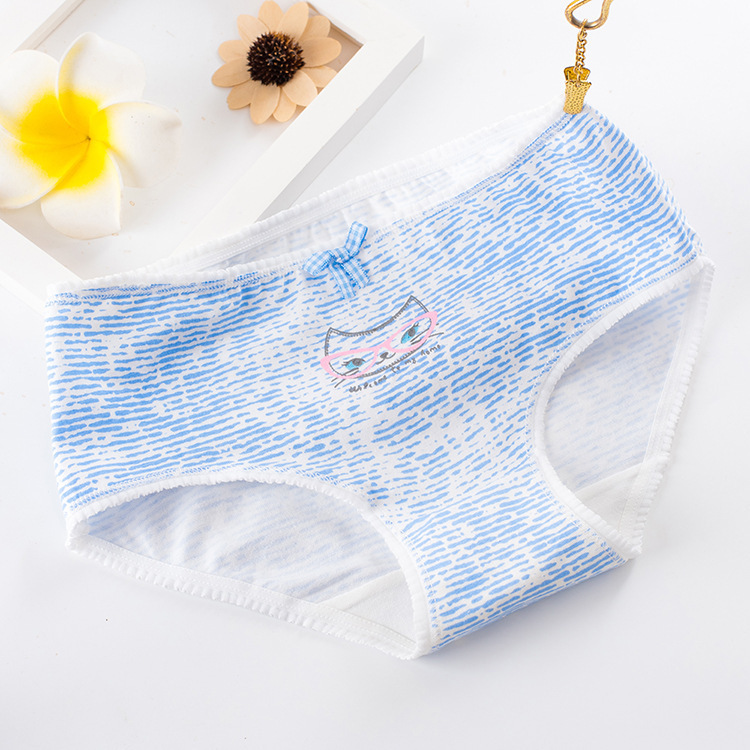 Mid-Waist Briefs Cotton Women's Panties - Image 8