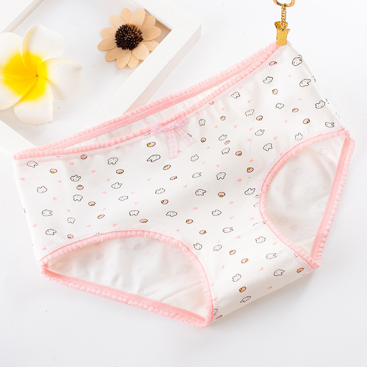 Mid-Waist Briefs Cotton Women's Panties - Image 7