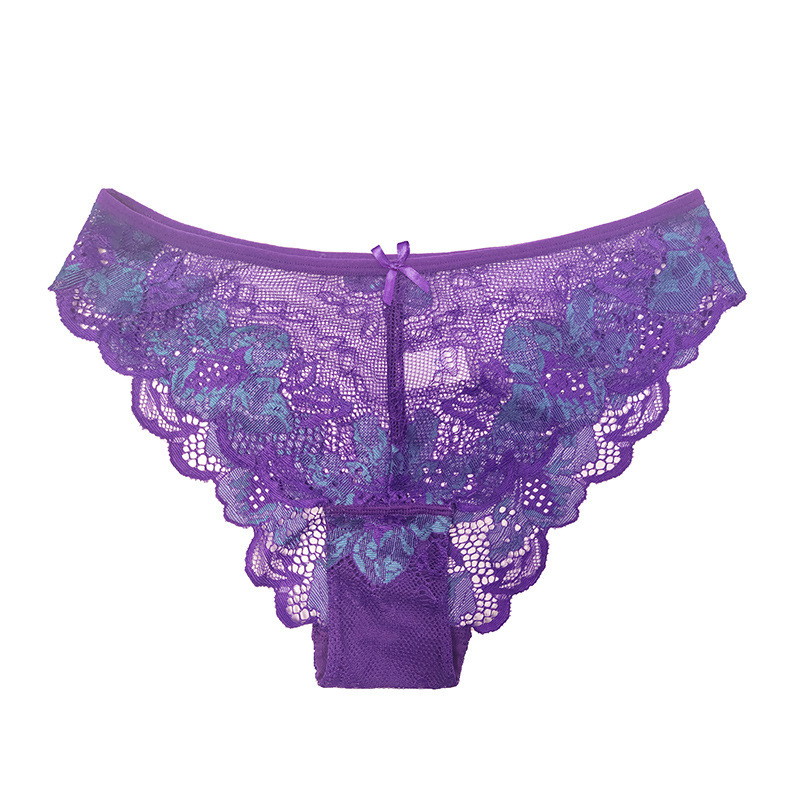 Cross Sheer Low Waist Lace Foreign Trade Underwear Women's Comfortable Breathable Hollow Hip Lifting - Image 7