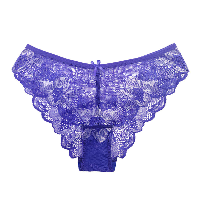 Cross Sheer Low Waist Lace Foreign Trade Underwear Women's Comfortable Breathable Hollow Hip Lifting - Image 9
