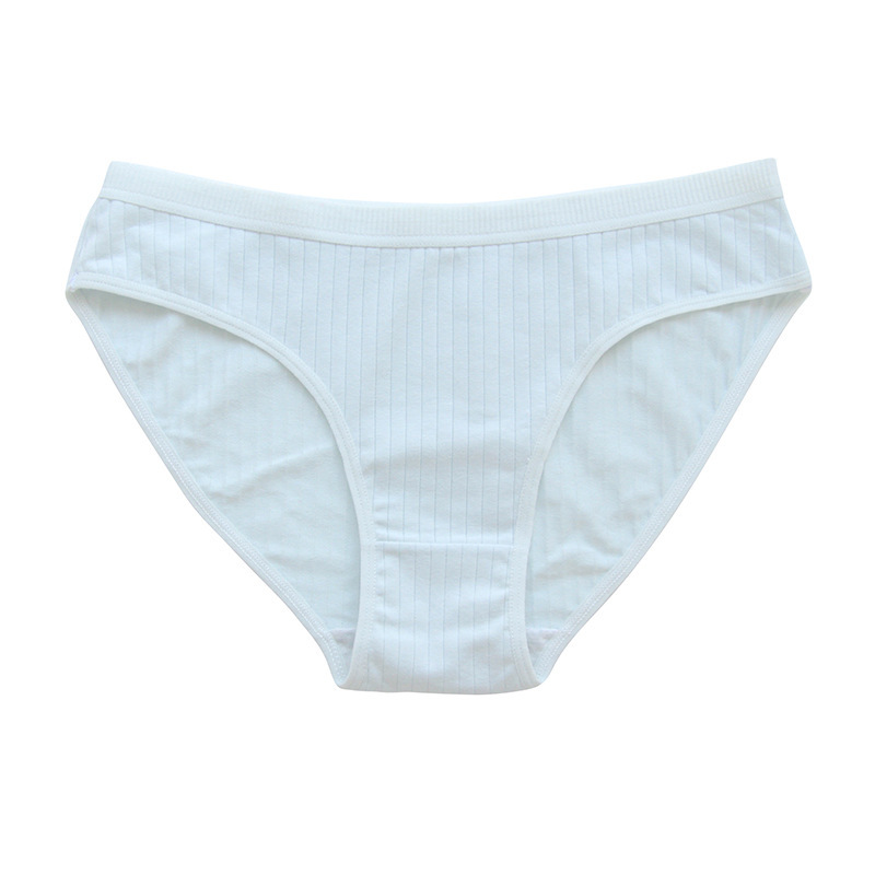 Underwear Pure Cotton Girl Plus Size Mid Mid-waist Solid Color - Image 3