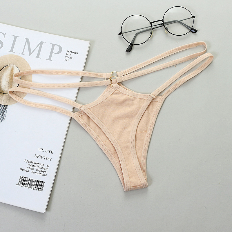 Sheer Bikini Strap Cutout Triangle Low Waist Women's Panties - Image 6