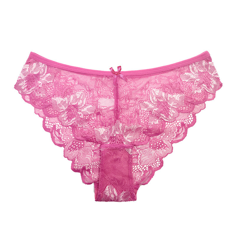Cross Sheer Low Waist Lace Foreign Trade Underwear Women's Comfortable Breathable Hollow Hip Lifting - Image 4
