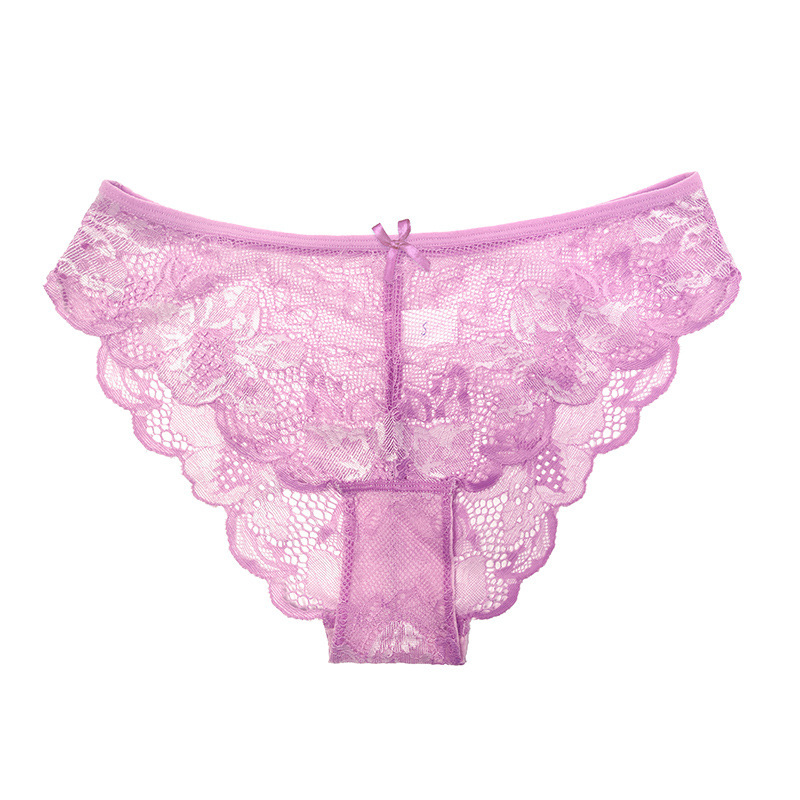 Cross Sheer Low Waist Lace Foreign Trade Underwear Women's Comfortable Breathable Hollow Hip Lifting - Image 2