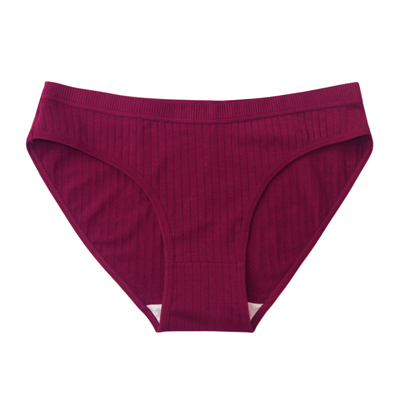 Underwear Pure Cotton Girl Plus Size Mid Mid-waist Solid Color - Image 5