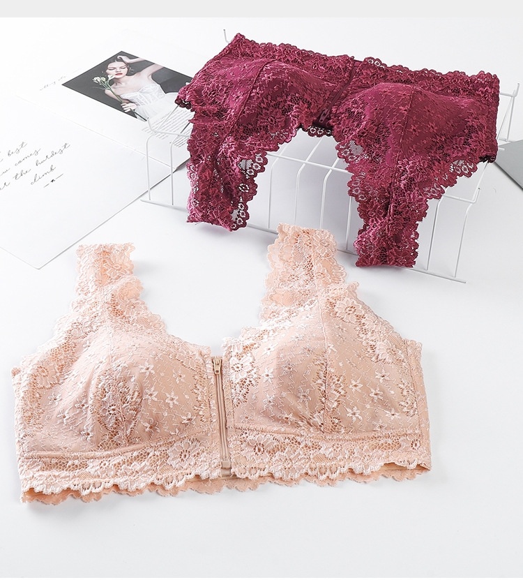Deep V Front Zipper Beauty Back Underwear - Image 5
