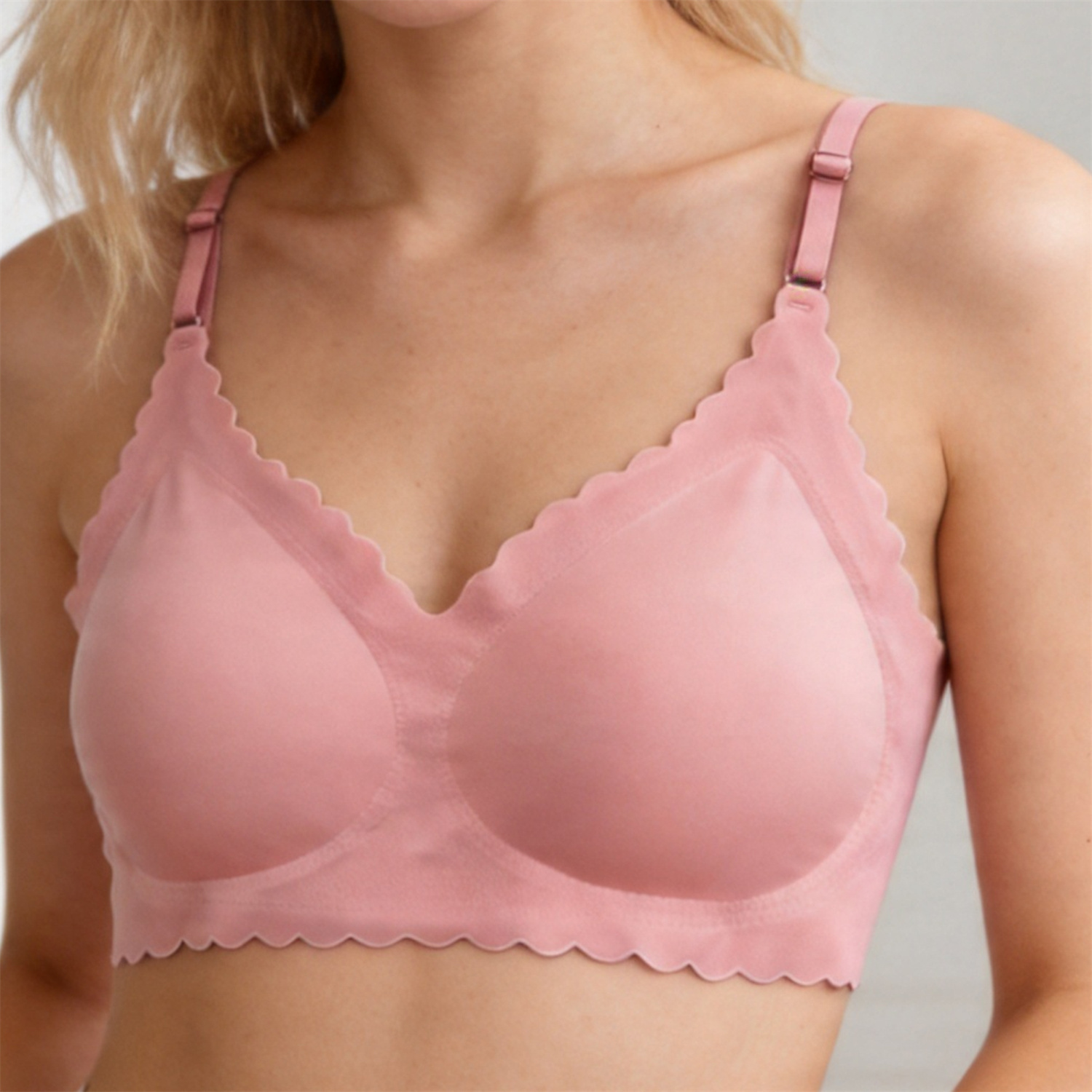 Soft Support Deep V Wireless Bra - Image 4