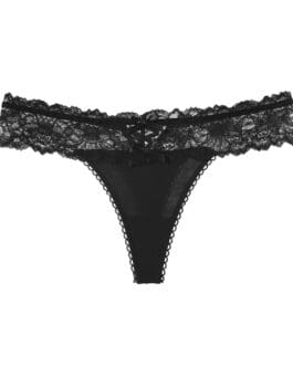 Ice Silk Lace Low Waist Solid Color Women’s Underwear