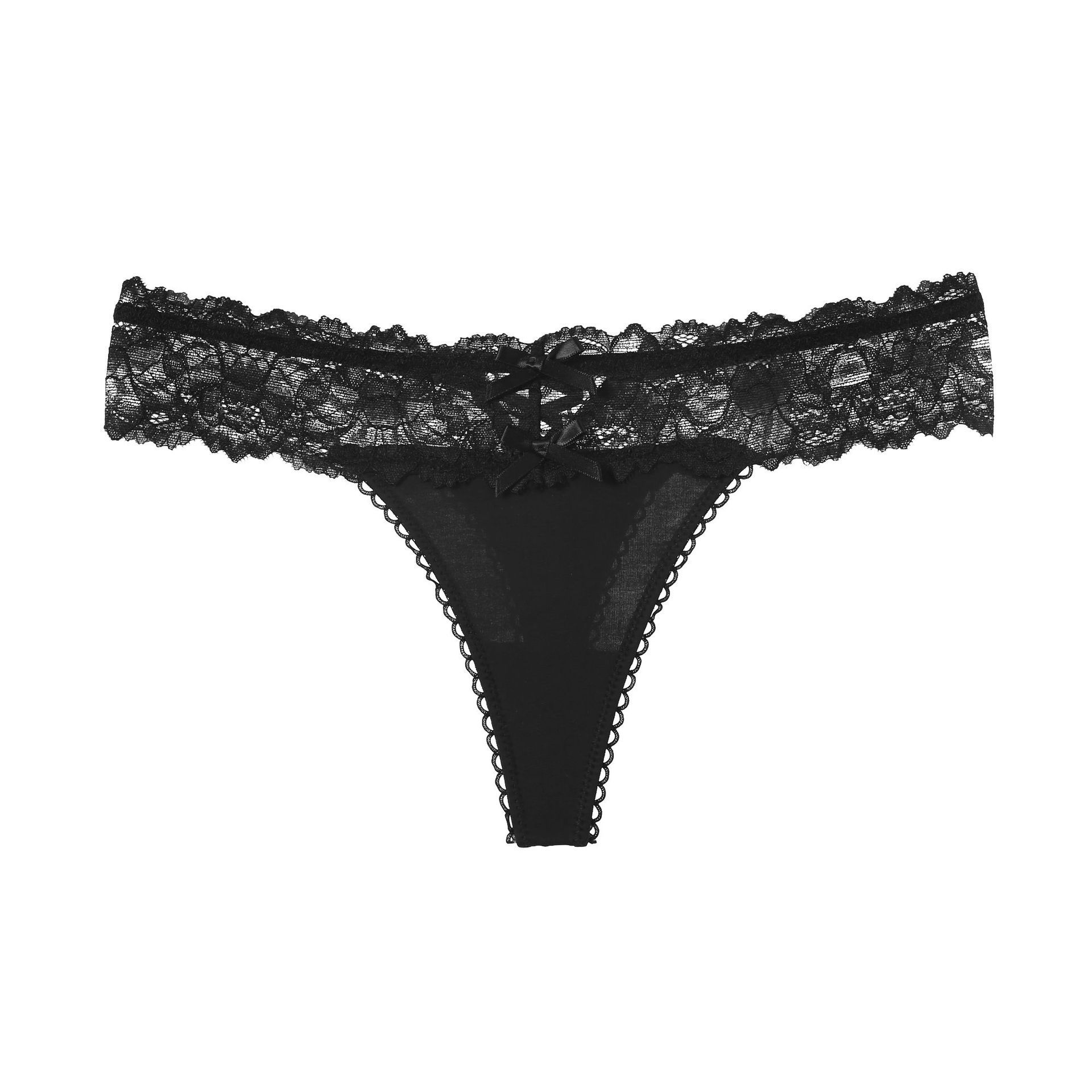 Ice Silk Lace Low Waist Solid Color Women's Underwear - Image 2