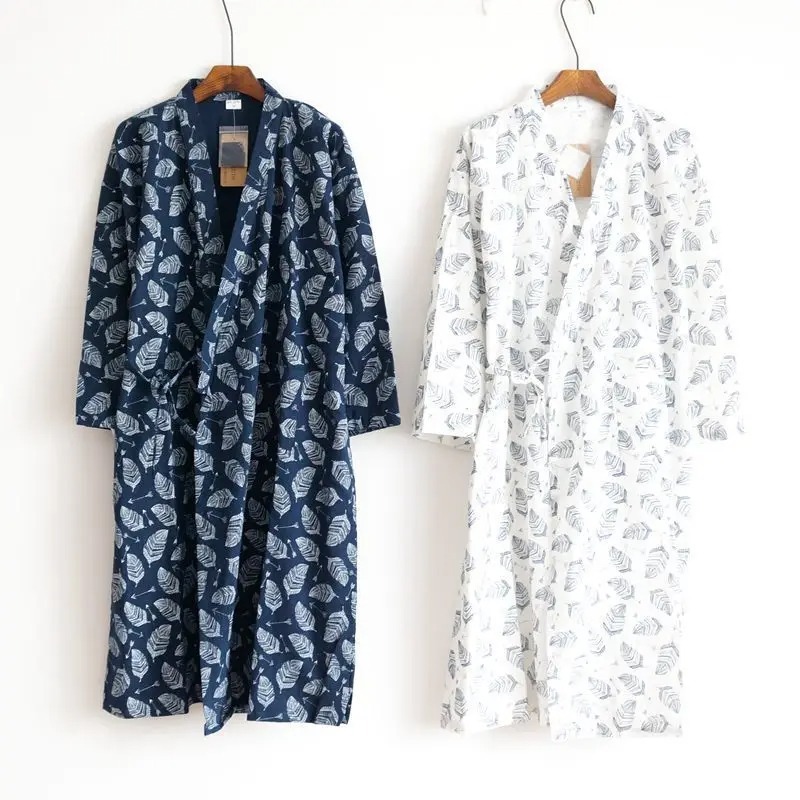 Men's Fashion Home Wear Cotton Nightgown - Image 4