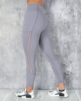 Women High Waist Pocket Leggings Solid Color
