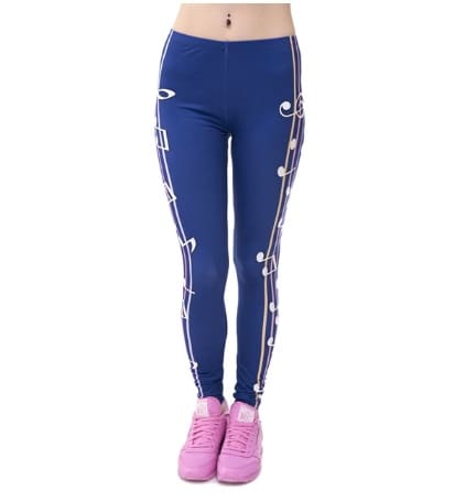 Printed thin pencil feet pants stretch big ladies yoga pants leggings - Image 2