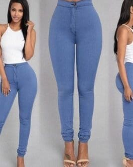 Fashion elastic jeans women leggings ladies