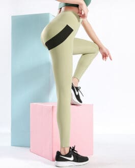 Sexy Heart Yoga Pants Women Patchwork Yoga Leggings Women