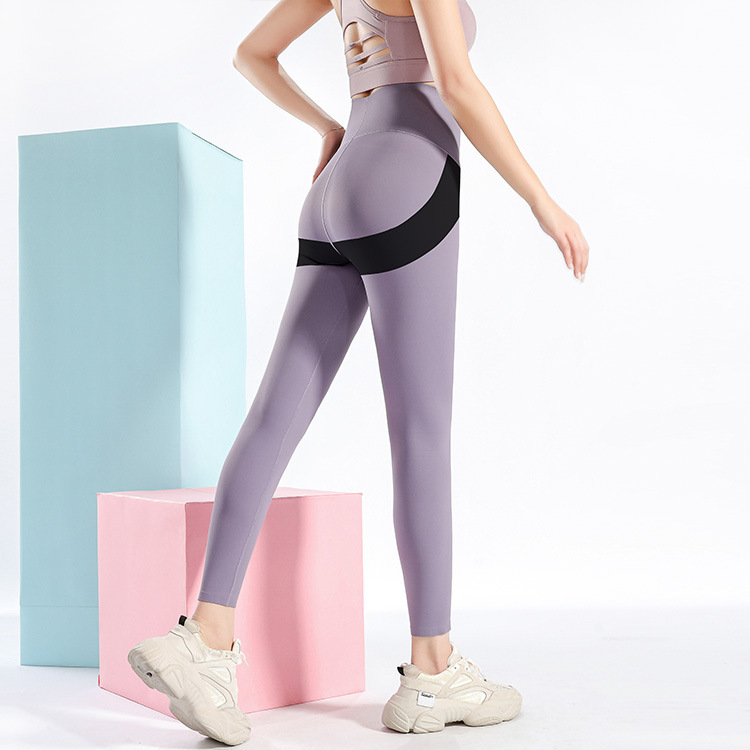Sexy Heart Yoga Pants Women Patchwork Yoga Leggings Women - Image 6