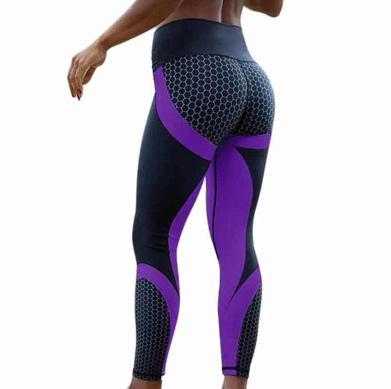 Contrasting Digital Print Leggings - Image 8