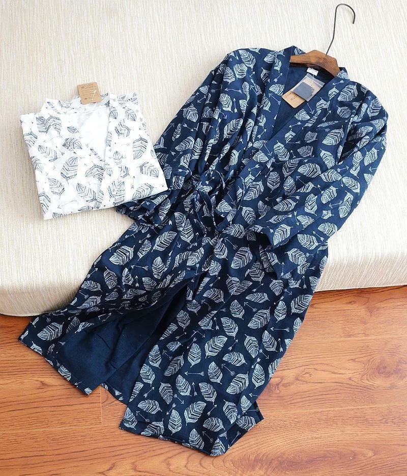 Men's Fashion Home Wear Cotton Nightgown - Image 6