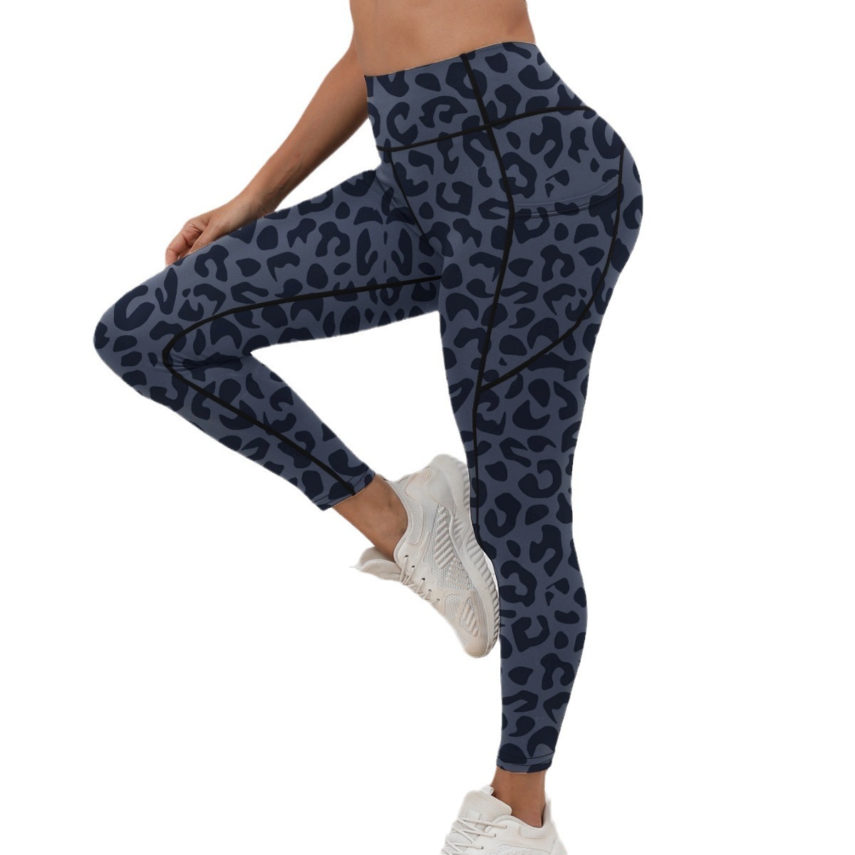 Leopard-print High-waisted Leggings For Women - Image 4