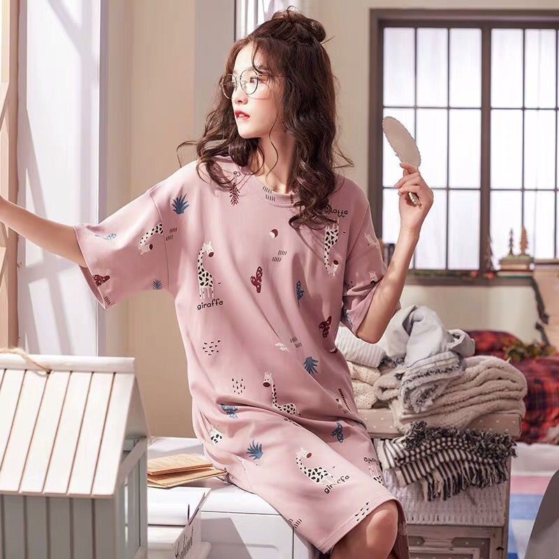 Nightdress Short Sleeve Ladies Summer Homewear Set - Image 6