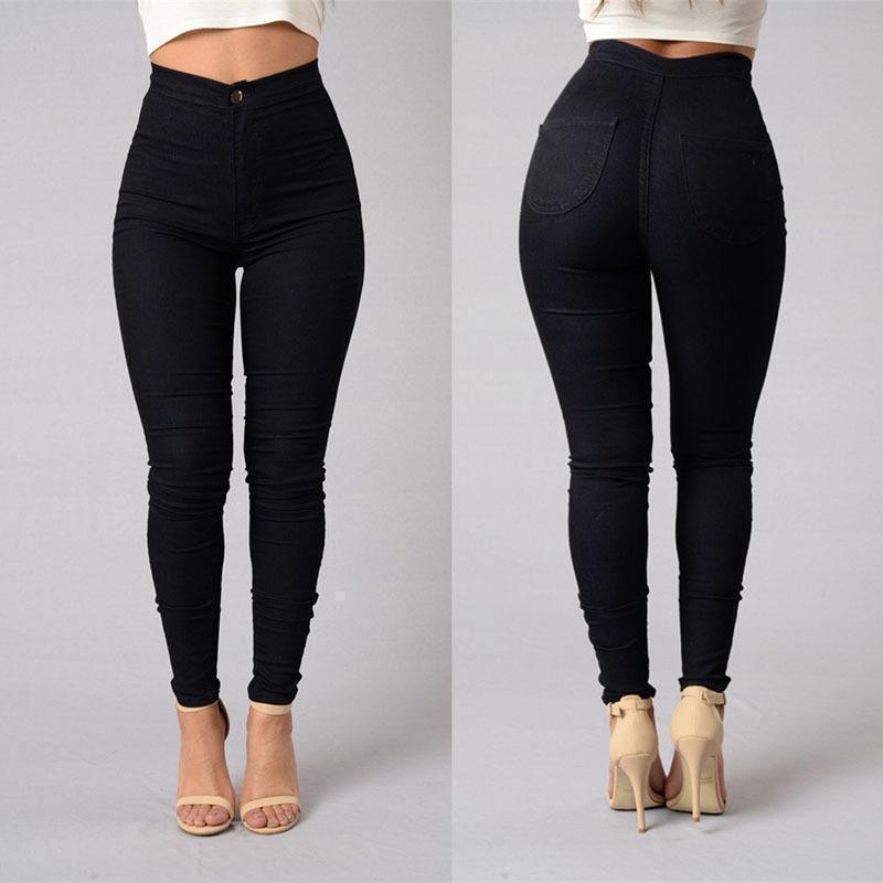 Legging thin waist stretch pencil pants tight candy colored jeans - Image 10