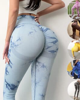 Tie Dye Leggings Women Fitness Yoga Pants Seamless Push Up Workout Tights Gym Sports Legging