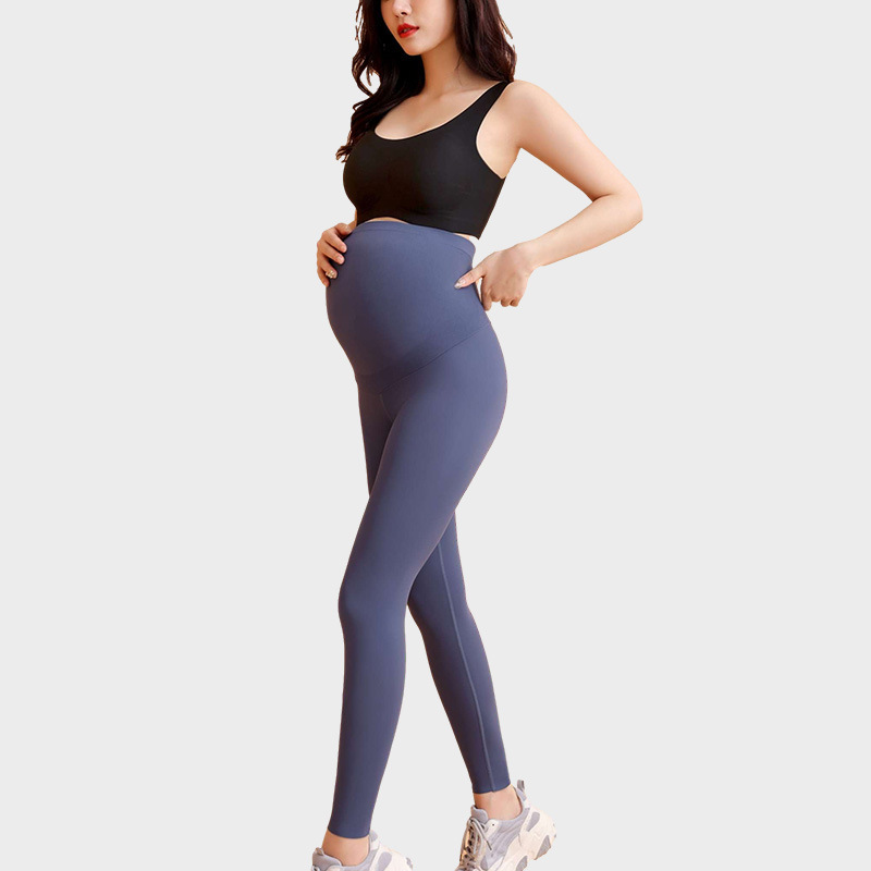 Fleece Pregnant Women Lightweight Autumn And Winter High Elastic Buttocks Leggings - Image 10