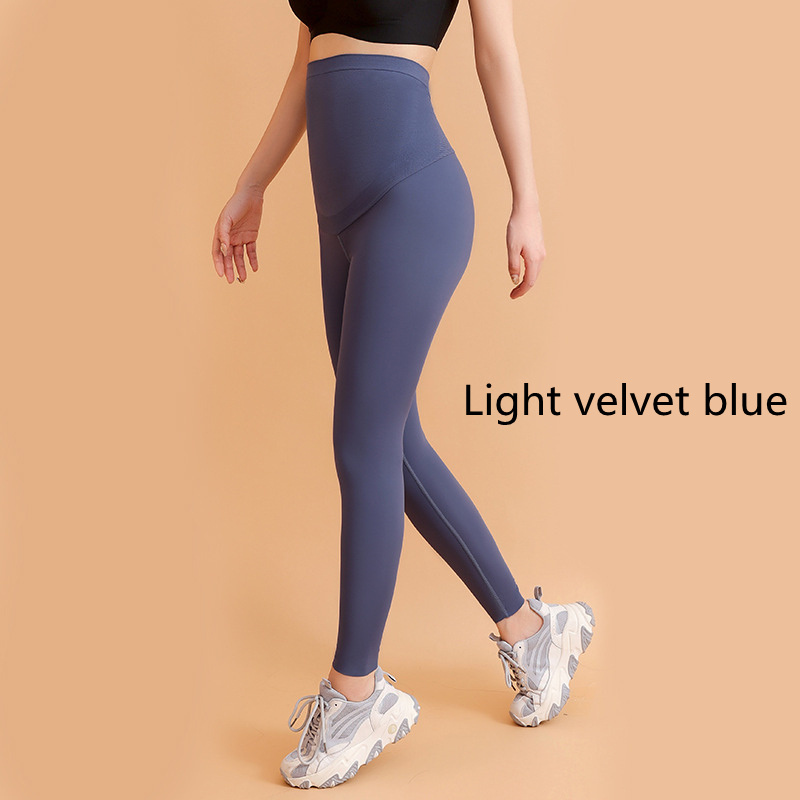 Fleece Pregnant Women Lightweight Autumn And Winter High Elastic Buttocks Leggings - Image 8