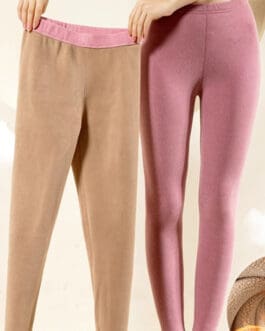 Warm Cashmere Leggings Winter Solid Slim Pants Fashion Trousers For Women Clothing