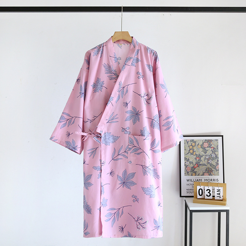 Ladies Fashion Flower Cotton Nightgown - Image 5