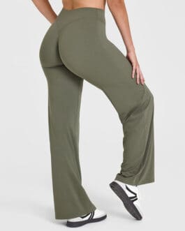 Peach Hip Slimming Yoga Straight-leg Pants
