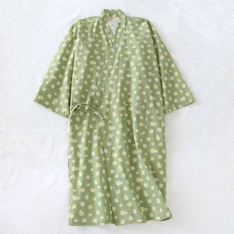 Japanese Sweet Purified Cotton Kimono Nightgown - Image 6