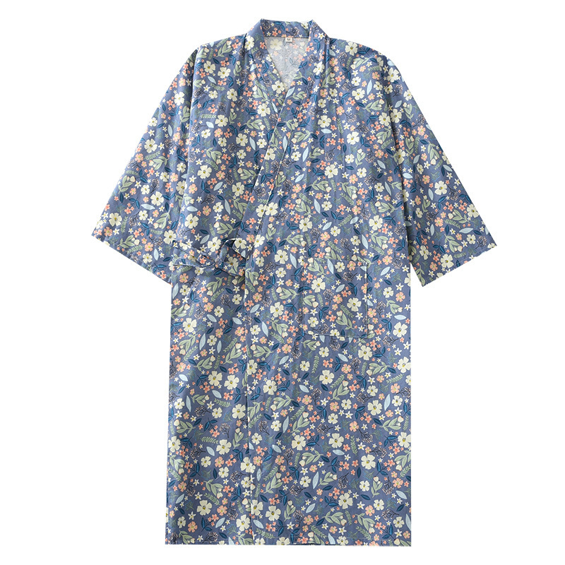 Japanese Sweet Purified Cotton Kimono Nightgown - Image 5